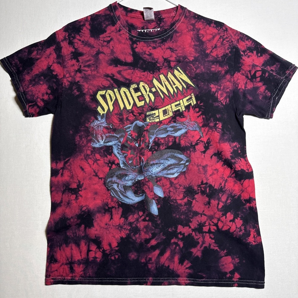 Marvel Comics Carnage Face Red & Black Tie Dye Graphic T Shirt Mens M